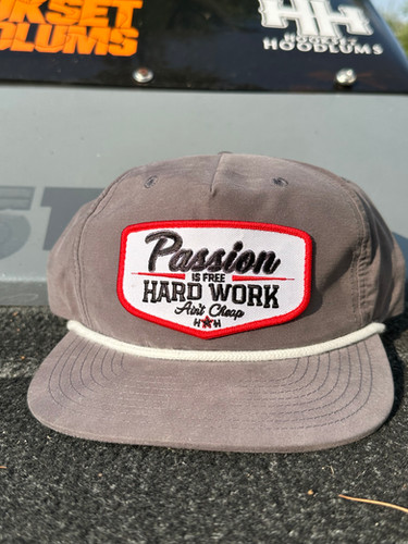 Passion Hat-Snapback Rope Gray/White | Hookset Hoodlums