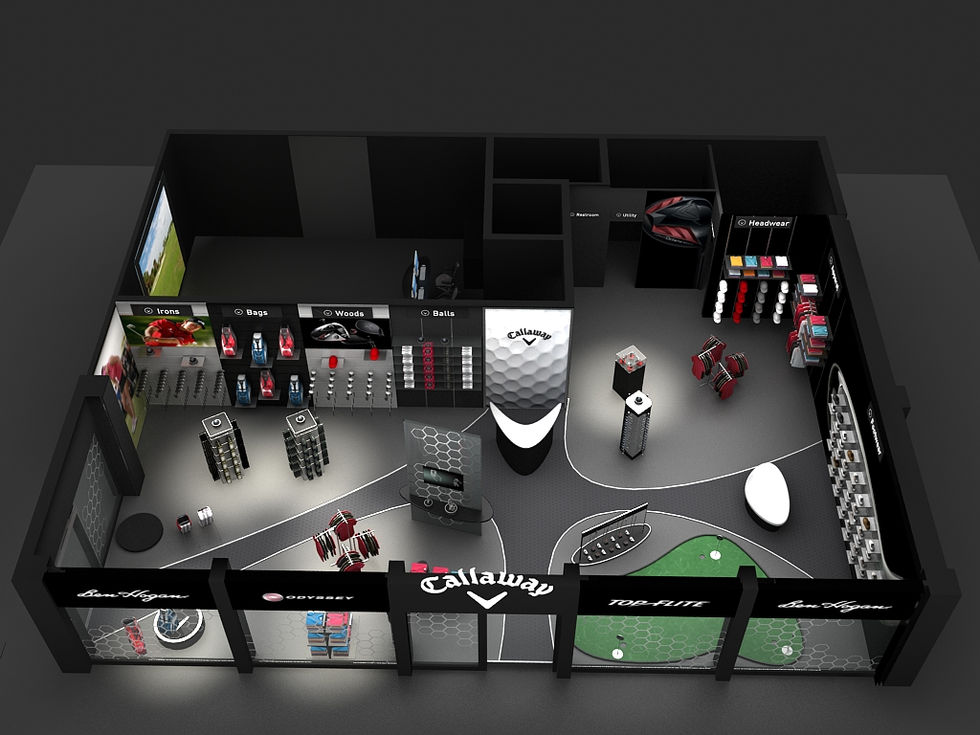 Callaway Golf store concept designed by Hari Kara