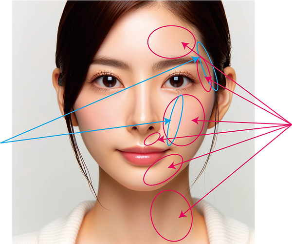 光糸リフト施術部位