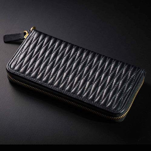 ダイヤステッチ ラウンドジップ長財布 'Crazy diamond' DLM-855