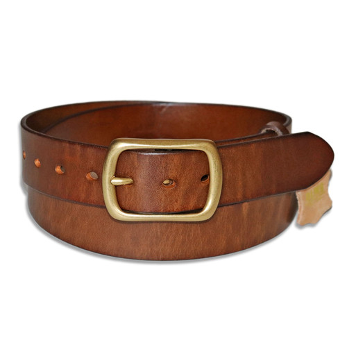 DLMS】『genuine leather』38mm幅 真鍮バックル オイルド レザー