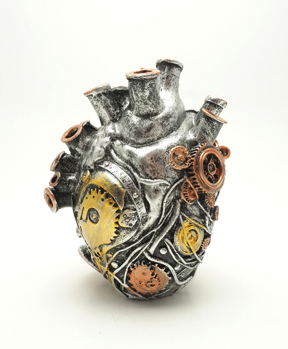 Thumbnail: Anatomical Heart Resin Vase Steampunk