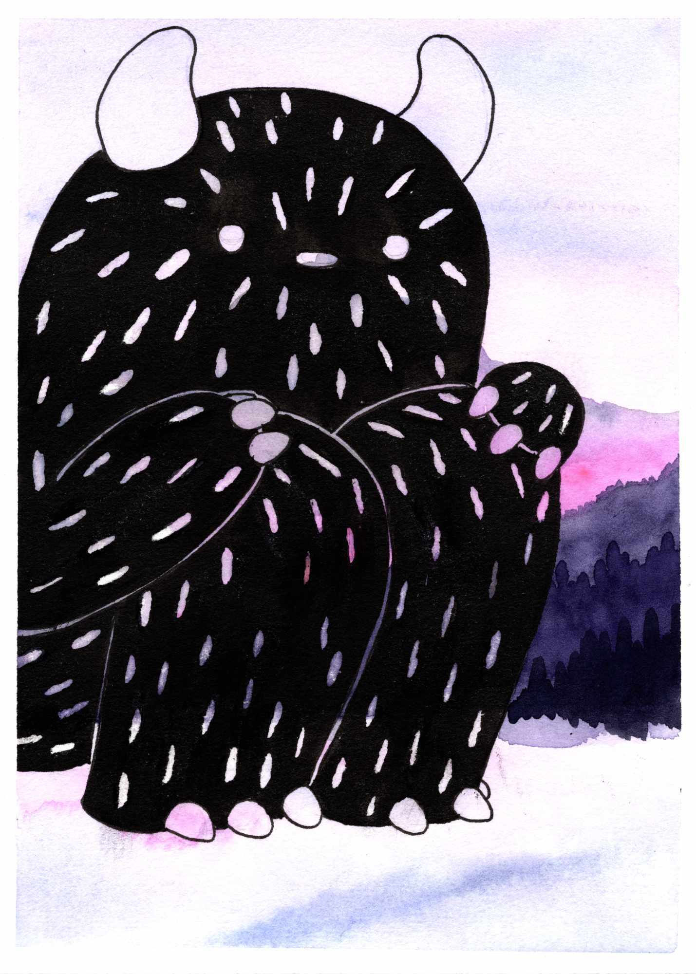 "Fading Into Winter" - Original Watercolor