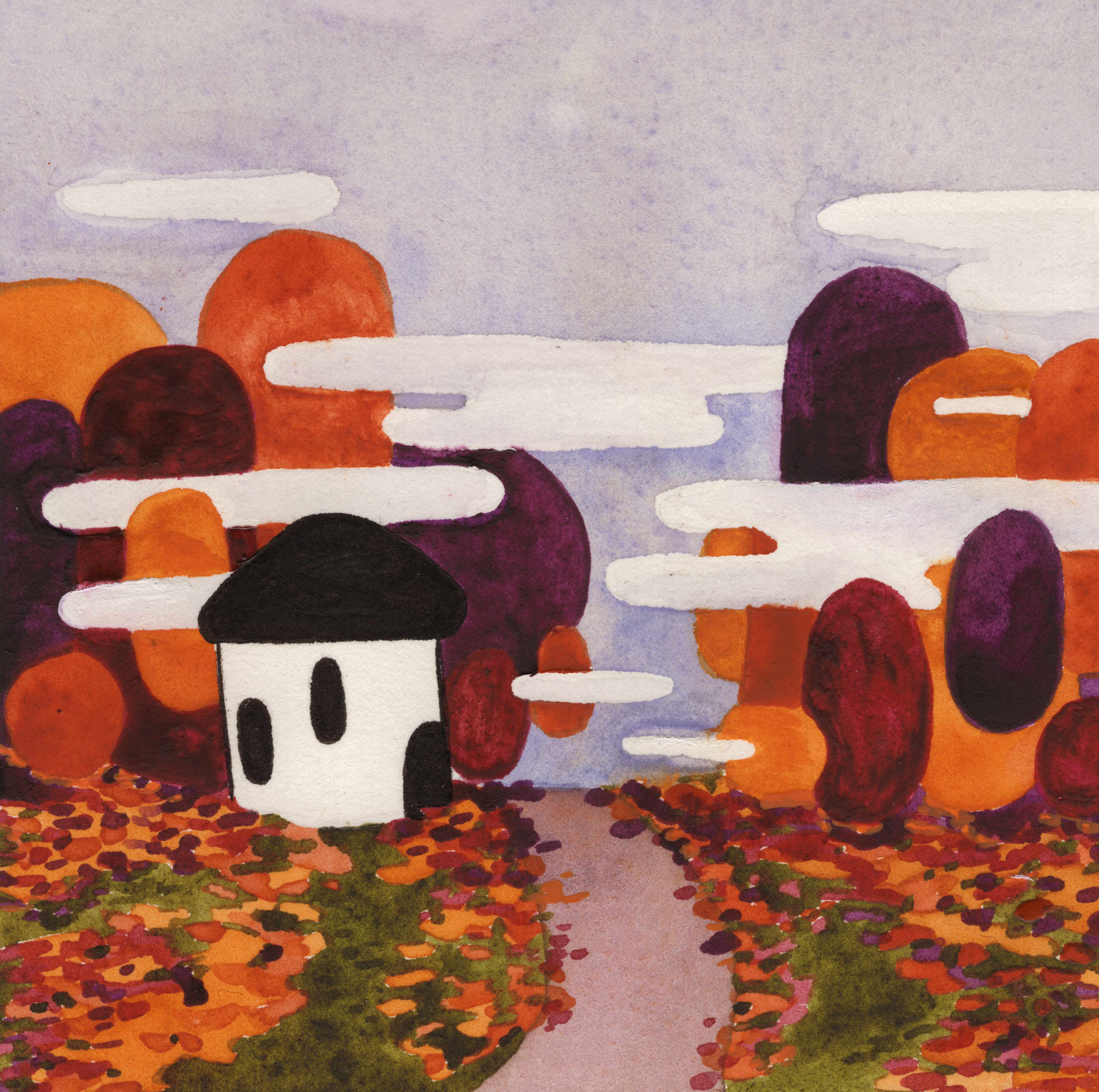 "Pocket of Fall" - Original Watercolor