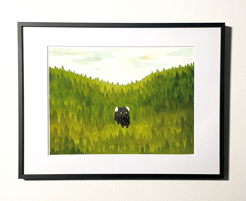 Thumbnail: "Lost in the Woods" - Original Watercolor