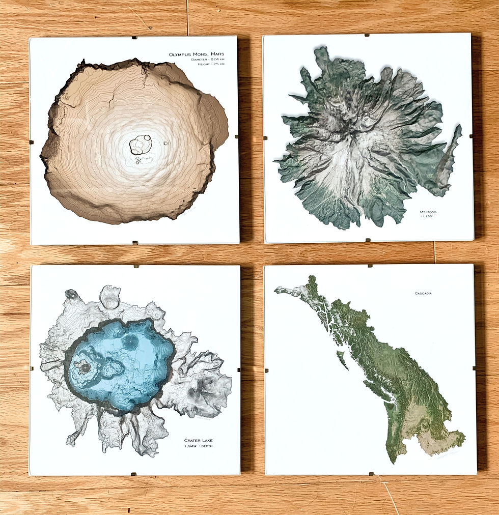 Thumbnail: "Crater Lake" - Digital Art by Ian Petersen