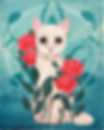 "Le Chat du Jardin" - Fine Art Wood Block Print