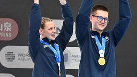 Ranjuo Tomblin wins historic gold in Paris