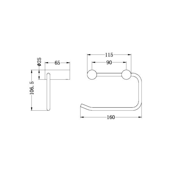 Thumbnail: NEW MECCA TOILET ROLL HOLDER