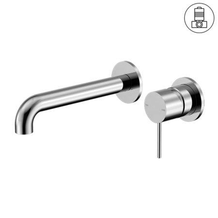 Thumbnail: MECCA WALL BASIN/BATH MIXER SEPARATE BACK PLATE 230MM