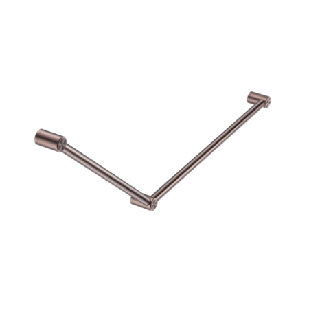 MECCA CARE 32MM DDA ACCESSIBLE TOILET GRAB RAIL SET 45 DEGREE