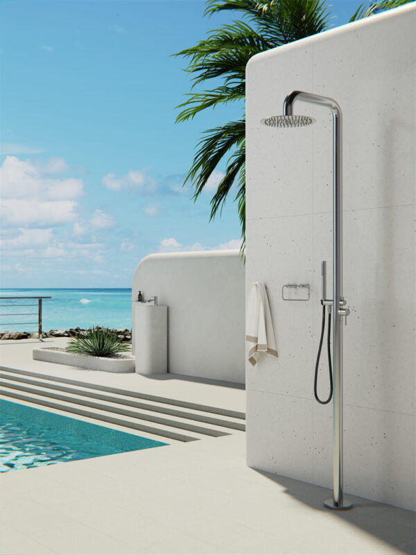 Thumbnail: ZEN SS316L OUTDOOR FREESTANDING SHOWER COLUMN