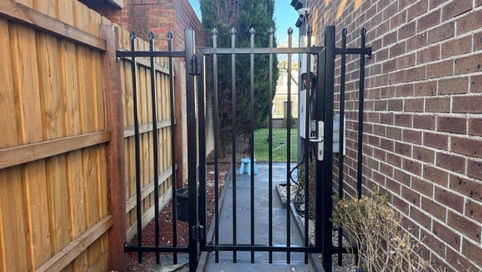 How to DIY custom pedestrian gate with commercial fence panel?
