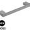 Thumbnail: BIANCA hand towel rail - Chrome/BK/Brushed nickel/Gun metal grey