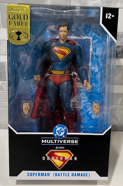 Superman New Movie Figure Battle Damaged DC McFarlane