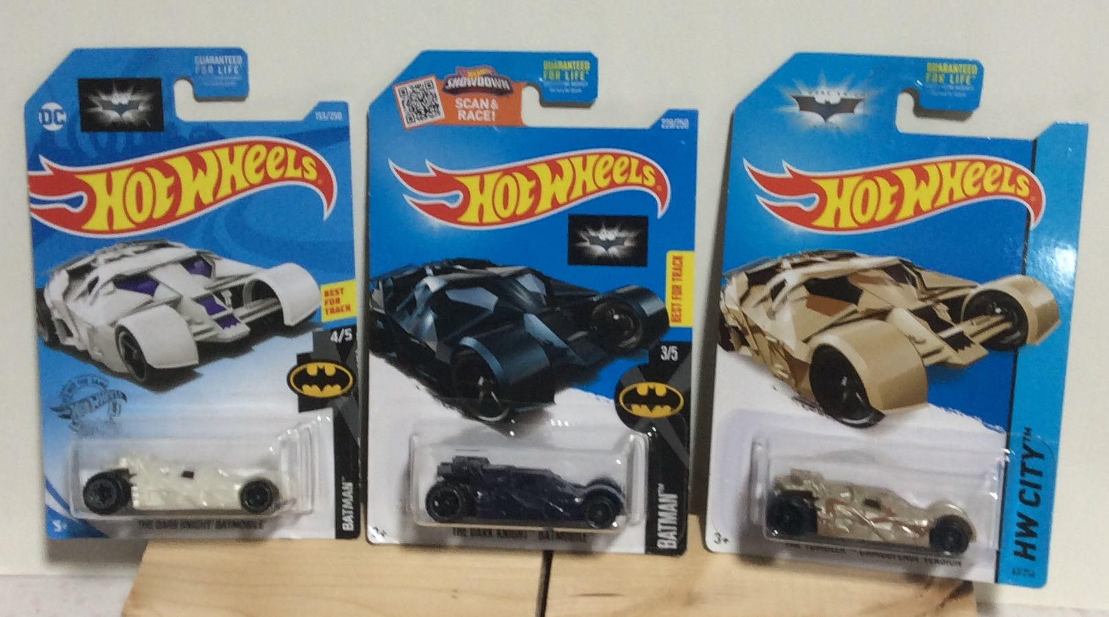 Hot Wheels The Dark Knight Batmobile trio: