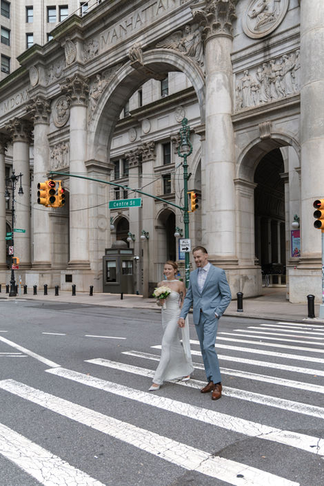 Documentary City Hall wedding photographer NYC editorial style
