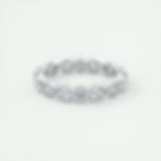 Miniature : Tivoli Love, bague alliance diamants or blanc 18 carats