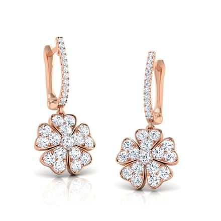 Miniature : COEURS, Boucles d'Oreilles Diamants pour Femme Or Rose 18 carats