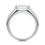 Miniature : Bague de fiançailles diamant solitaire coussin or 18 carats - Dôme Love Coussin