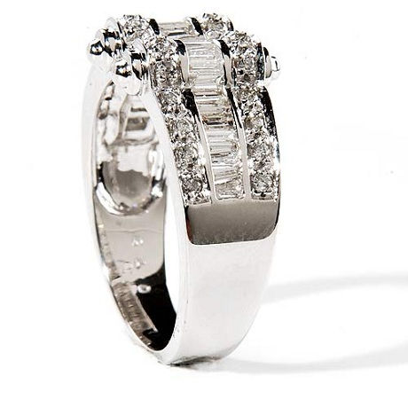 Thumbnail: DemiLune FbyG, Bague Diamants Joaillerie pour Femme Or Blanc 18 carats