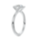 Miniature : Elise, Bague Diamant Solitaire 1 carat sertie demi-clos Or 18 carats