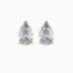 Céleste, Boucles d'Oreilles Diamant Solitaire coupe Poire Or 18 carats