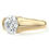 Thumbnail: Bague de fiançailles diamant solitaire rond Or 18 carats - Dôme Solo