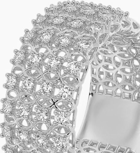 Miniature : Bague diamants or 18 carats, Constellation Aurora