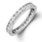 ETERNELLE, Bague Allaince diamants ronds Or 18 carats pour femme