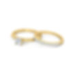 Miniature : Duo "Anastasia" Bague Diamant Solitaire pour Femme Or Jaune 18 carats 750°
