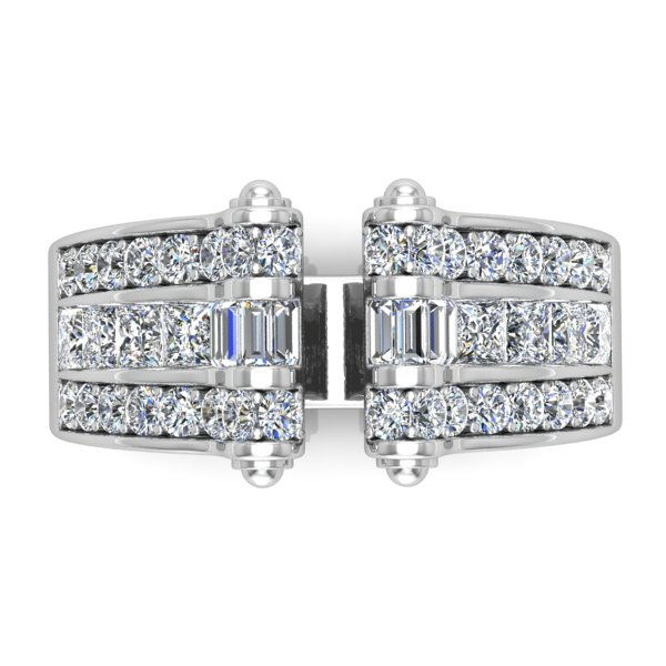 Miniature : VENDOME ROYALE, Bague Diamants Joaillerie pour Femme Or Blanc 18 carats
