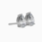 Miniature : Céleste, Boucles d'Oreilles Diamant Solitaire coupe Poire Or 18 carats