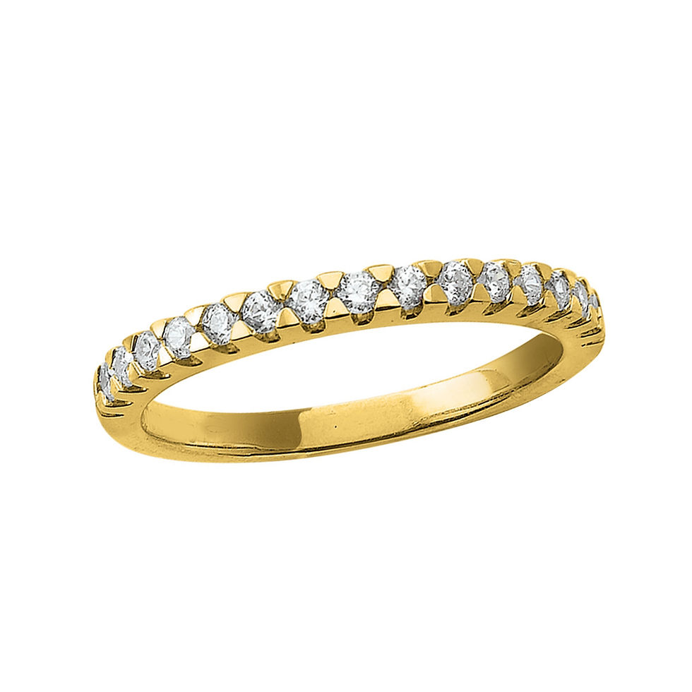 Miniature : Abigail-A, Bague Alliance Diamant Or Jaune 18 carats