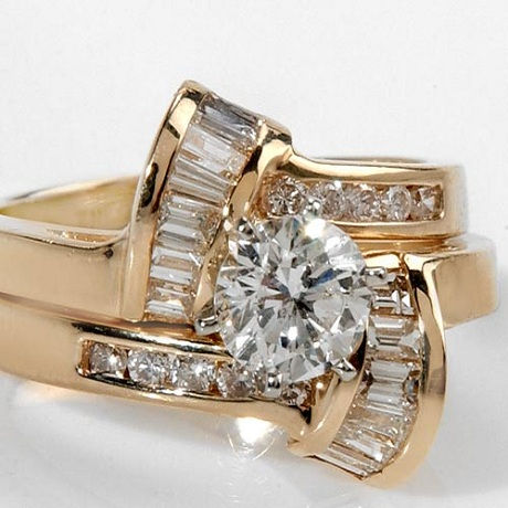 Thumbnail: Duo "U&Me" Bagues Diamants et Solitaire pour Femme Or 18 carats