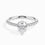 Thumbnail: Philo, Bague Diamant Solitaire Poire Or 18 carats
