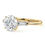 Thumbnail: SOLENE, Bague Alliance Diamants Solitaire 1,01 carat pour Femme Or 18 carats