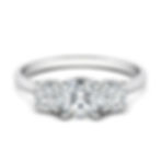 Miniature : Blossom Love, Bague Diamant 3 Solitaires / 1 ct / G / VS Or 18 carats