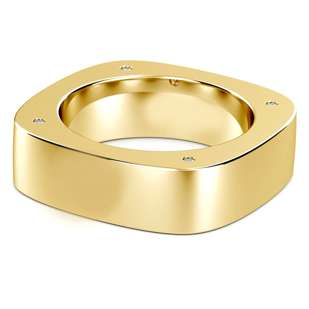 Anthon, Bague alliance or 18 carats pour homme