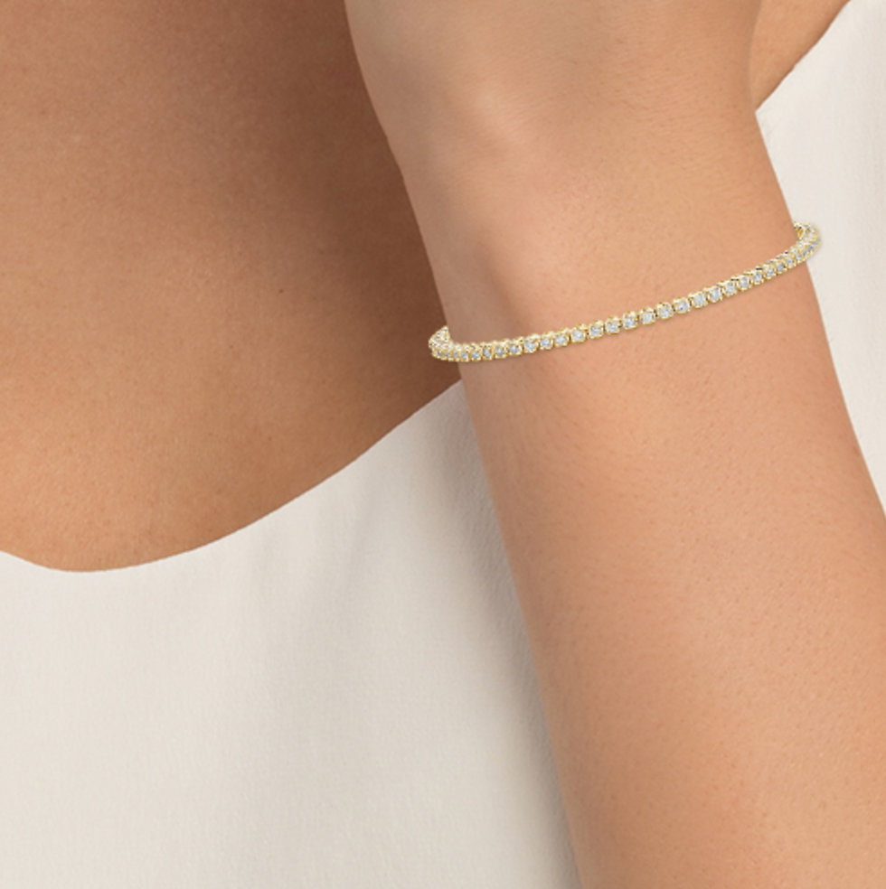 Thumbnail: Swag U, Bracelet Diamant Solitaire / F / VS Or 18 carats