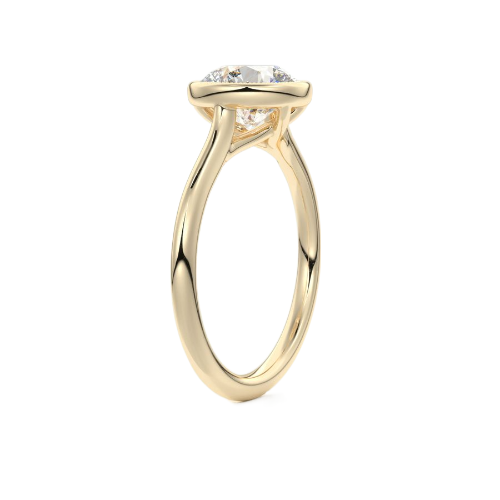 Bague Or 18 Carats - Solitaire Diamant 0,20 Carat - Or Blanc - Taille 51 - Poids 2,69 G - Occasion