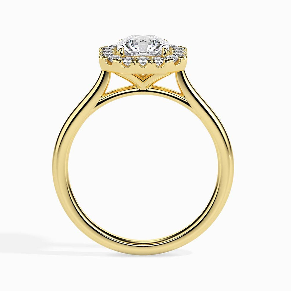 Thumbnail: Adélaïde Love, Bague Diamant Naturel Solitaire G / VS Or 18 carats