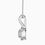 Miniature : Collier diamant solitaire 1 ct coussin or 18 carats, Milano