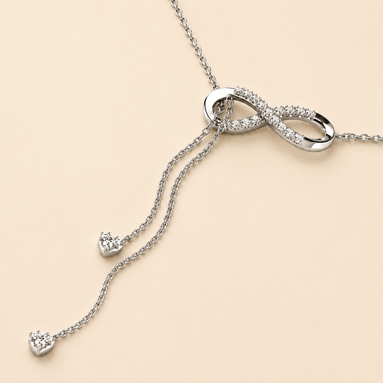 Collier pendentif diamant pour femme Or 18 carats, Infini