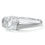 Miniature : Bague de fiançailles diamant solitaire coussin or 18 carats - Dôme Love Coussin