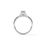 Miniature : Bague Diamant Solitaire Or Blanc 18 carats, Paula Flore
