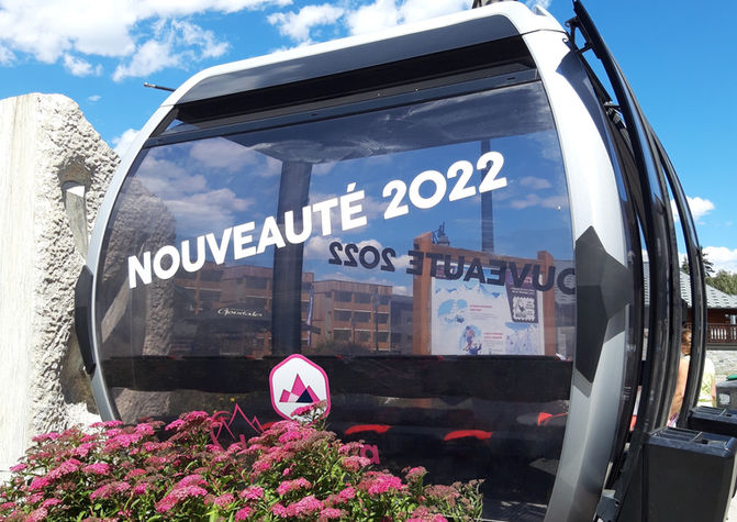 nouvelle télécabine à la station la norma en haute maurienne