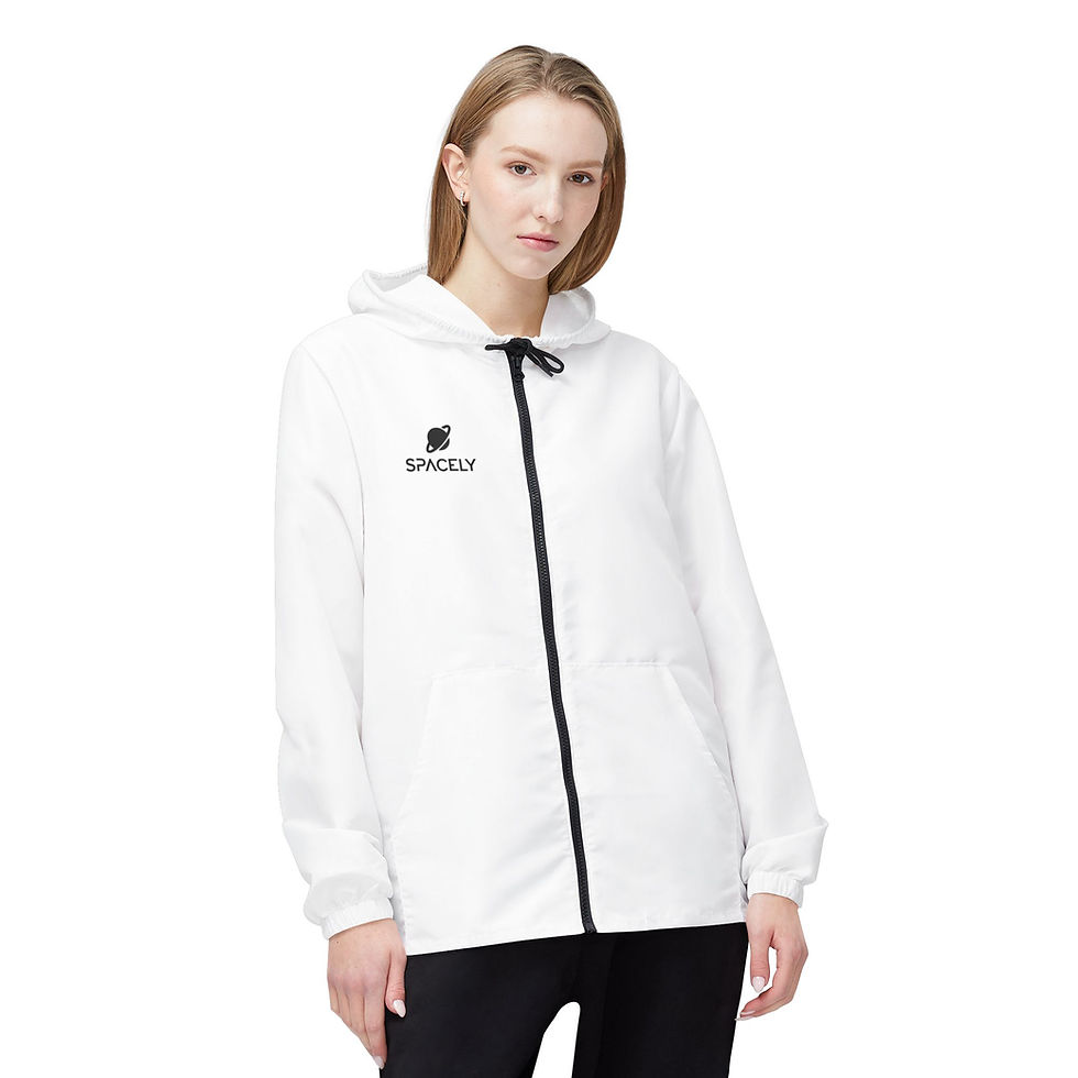 Thumbnail: SPACELY Unisex Windbreaker (White)
