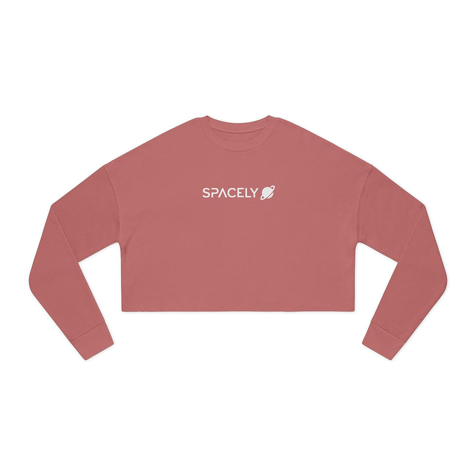 Thumbnail: SPACELY Women's Cropped Sweatshirt
