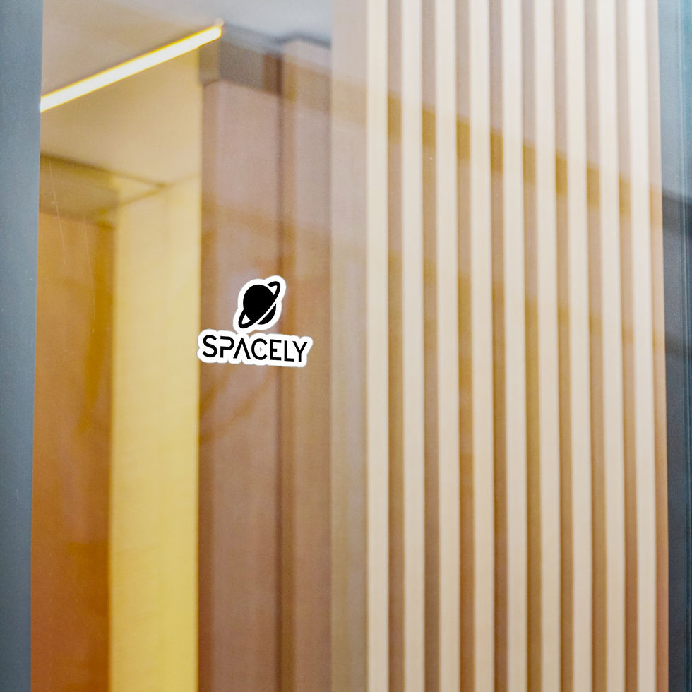 Thumbnail: SPACELY Vinyl Decal (Black, Vertical)